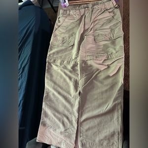 North face pants that zip into shorts